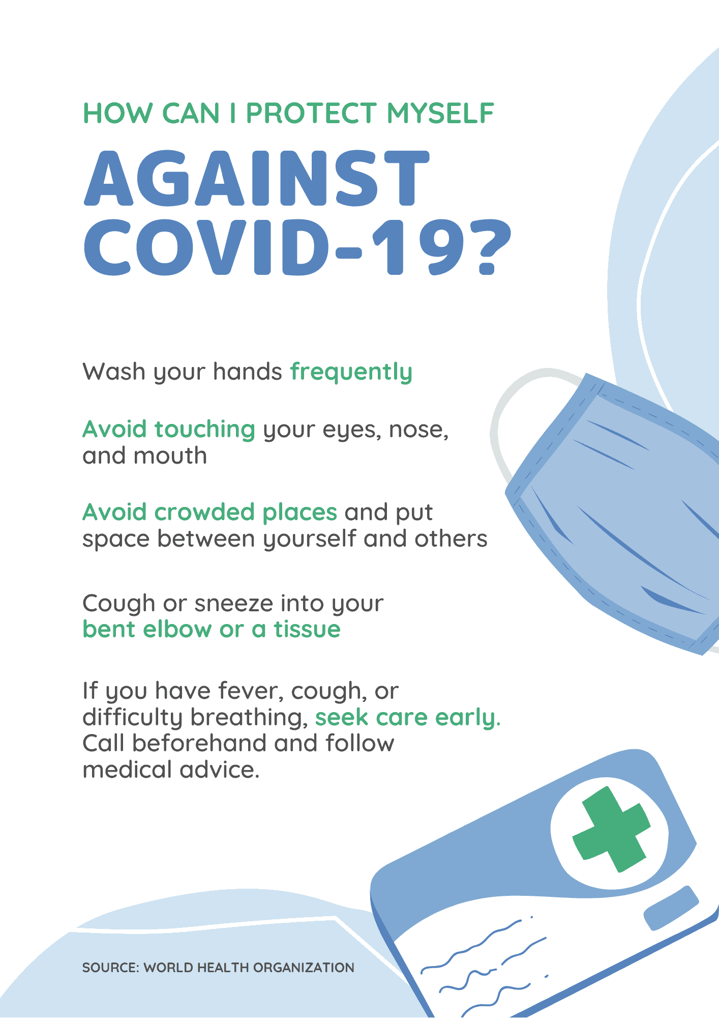 Light Blue and Blue Protect Pregnant Women COVID Flyer - PMO Advisory